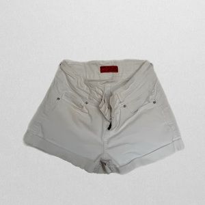 White Button Up Denim / Jean Shorts